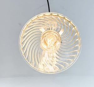 Holophane Subtle Swirl Pendant Light | 6.5" Width - The Lamp Goods