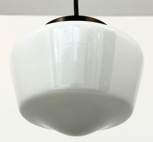 Original Schoolhouse |7"| Milk Glass PENDANT LIGHT Fixture