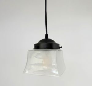 Antique Heavy Square Frosted Pendant