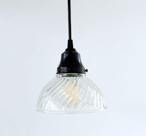 Holophane Subtle Swirl Pendant Light | 6.5" Width - The Lamp Goods