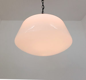 Salvaged Vintage Large Schoolhouse Globe Pendant