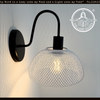 Farmhouse White Mesh Wall Sconce