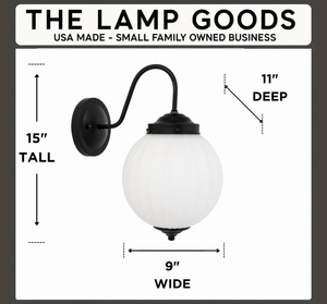 Antique Mid-Century Milk Glass Ribbed Wall Sconce