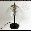 Vintage Quilt Diamond Glass Table Lamp