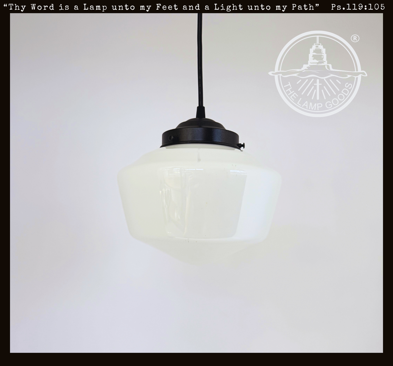 Cottagecore Milk Glass Barrel Pendant Light