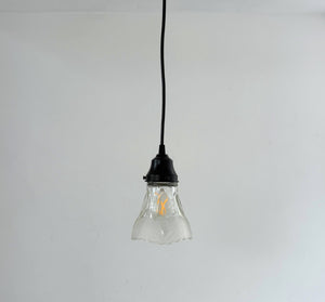 Antique Squared Clear and Frost Pendant