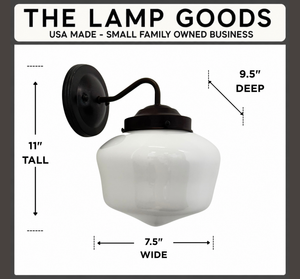 Classic Schoolhouse 7.5" Sconce