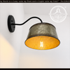 Copper-Edge Bronze Toned Farm Drum Wall Sconce