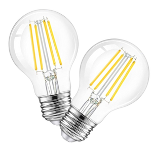 2 Pack - Dimmable LED Clear 60W Eq. A19
