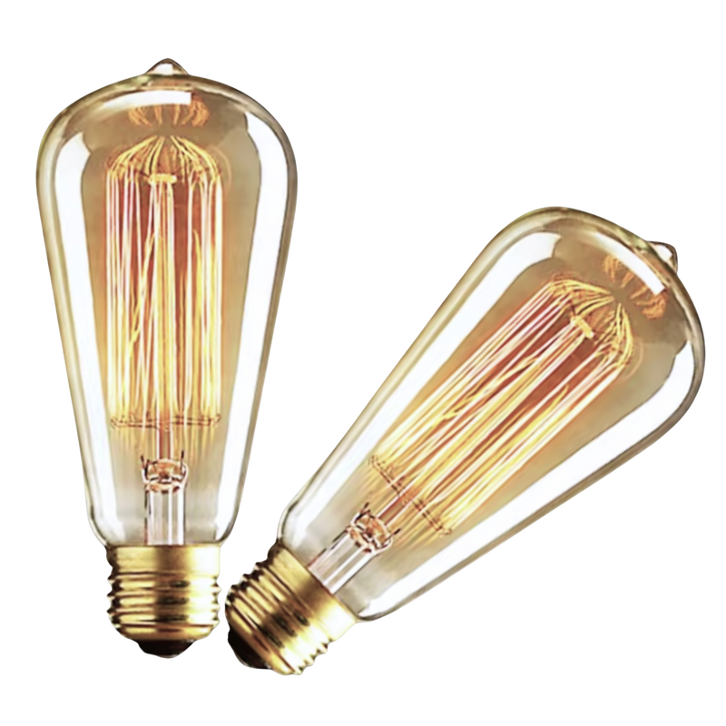 2 Pack - Dimmable Incandescent Teardrop 60W - The Lamp Goods