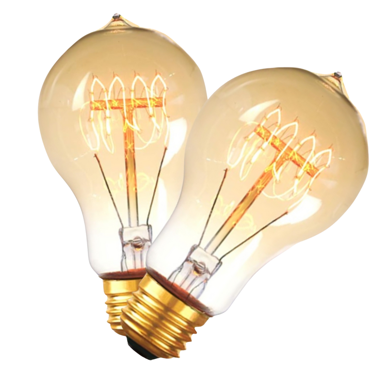 2 Pack - Dimmable Incandescent Spiral 60W - The Lamp Goods