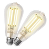 2 Pack - Dimmable Teardrop LED Vintage 60W Eq.