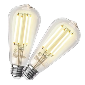 2 Pack - Dimmable Teardrop LED Vintage 60W Eq.