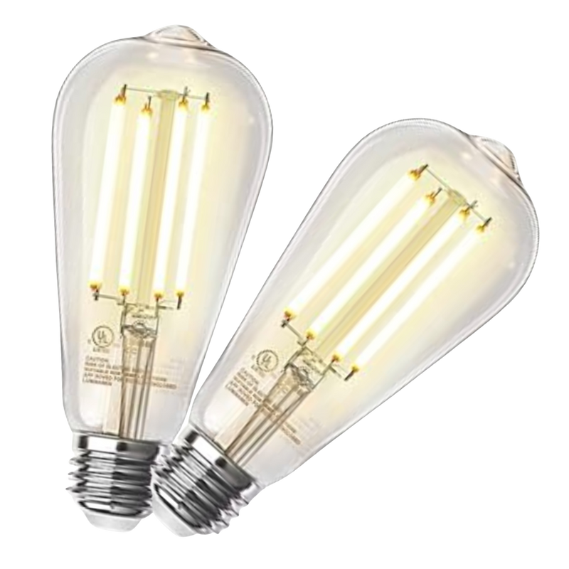 2 Pack - Dimmable Teardrop LED Vintage 60W Eq. - The Lamp Goods