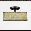 Farmhouse Lime Washed Trough Ceiling Light