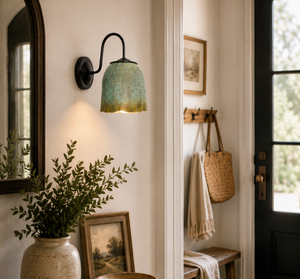 Verdigris Orchard Bell Wall Sconce