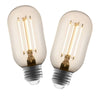 2 Pack - Dimmable LED Vintage Tube 40W Eq. - The Lamp Goods
