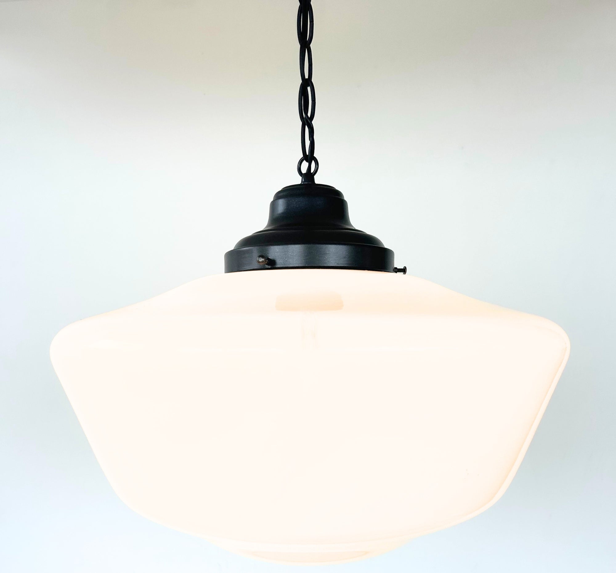 EXTRA Large Antique Schoolhouse Pendant Light