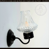 Cut Glass Flare Shade Wall Sconce