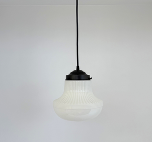 Empire Fluted Bullseye Schoolhouse Pendant Light
