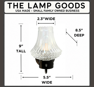 Cut Glass Flare Shade Wall Sconce