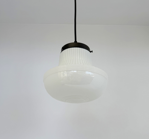 Empire Fluted Bullseye Schoolhouse Pendant Light