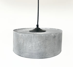 Galvanized Barn Drum Modern Farmhouse Pendant Light
