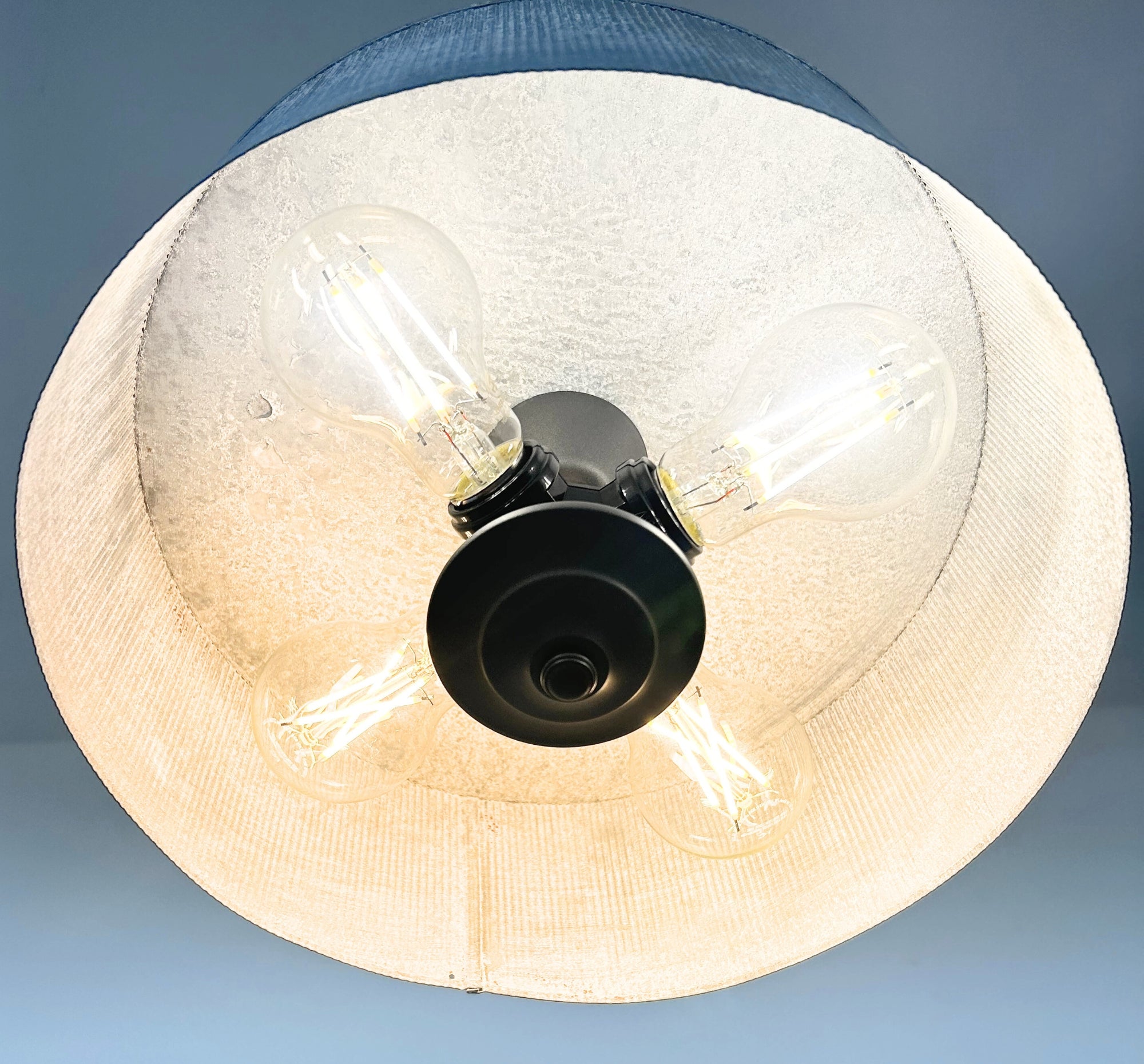 Galvanized Barn Drum Modern Farmhouse Pendant Light