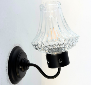 Cut Glass Flare Shade Wall Sconce