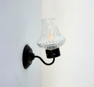 Cut Glass Flare Shade Wall Sconce