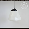 Rare Antique Prism Bottom Schoolhouse Pendant Light