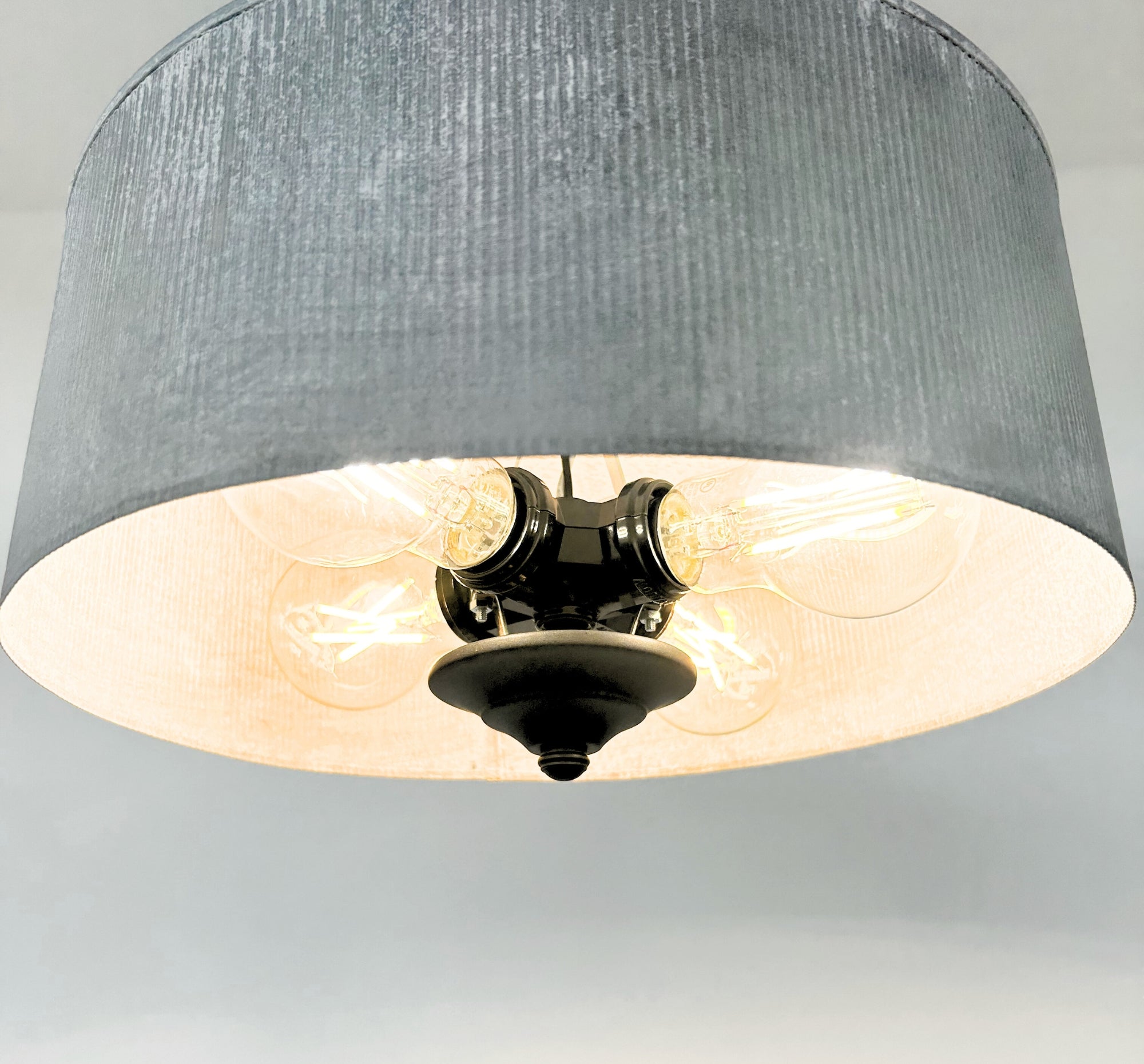 Galvanized Barn Drum Modern Farmhouse Pendant Light