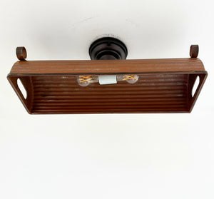 Rustic Copper Dome Ceiling Light