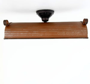 Rustic Copper Dome Ceiling Light