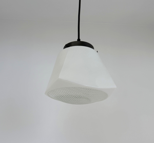 Rare Antique Prism Bottom Schoolhouse Pendant Light