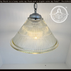Large Antique Tiered Holophane Pendant