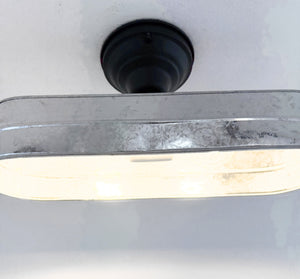 Modern Farmhouse Galvanized Metal Ceiling Light