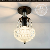 Pressed Glass Crystal Drop Ceiling Light