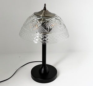 Vintage Quilt Diamond Glass Table Lamp