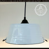 White Enamel Country Barn Pendant Light