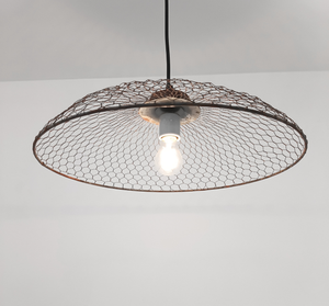 Farmhouse Rustic Chicken Wire 16" Pendant