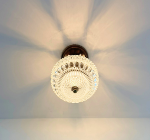Pressed Glass Crystal Drop Ceiling Light