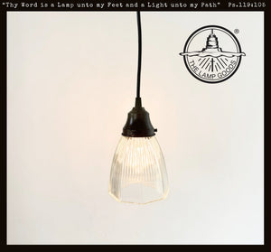 Vintage Octagon Holophane Pendant