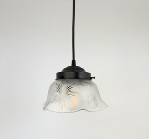 Starburst Texturized Glass Pendant Light