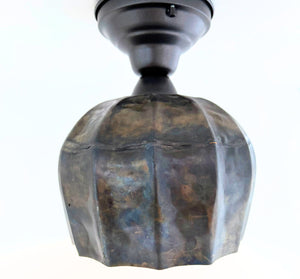 Forge Patina Flush Mount Ceiling Light