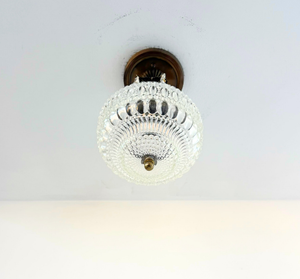 Pressed Glass Crystal Drop Ceiling Light