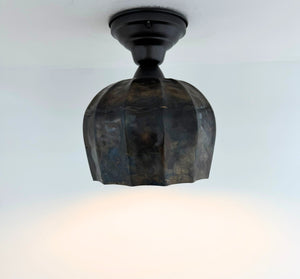 Forge Patina Flush Mount Ceiling Light