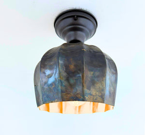 Forge Patina Flush Mount Ceiling Light