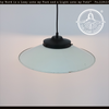 Farmhouse Salvaged White Enamel Pendant Light