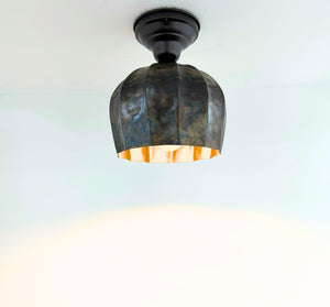 Forge Patina Flush Mount Ceiling Light